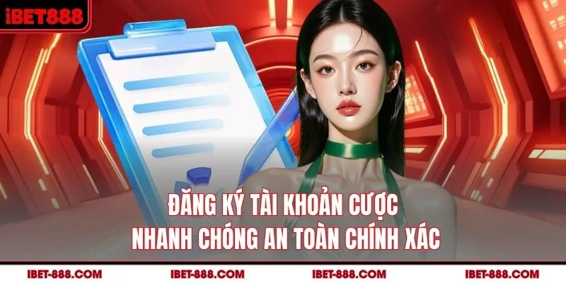 Đăng ký tài khoản cược nhanh chóng an toàn chính xác